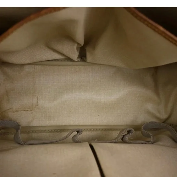 LOUIS VUITTON LV Logo Deauville Hand Bag Monogram Leather Brown M47270 64JH796 - Picture 11 of 16